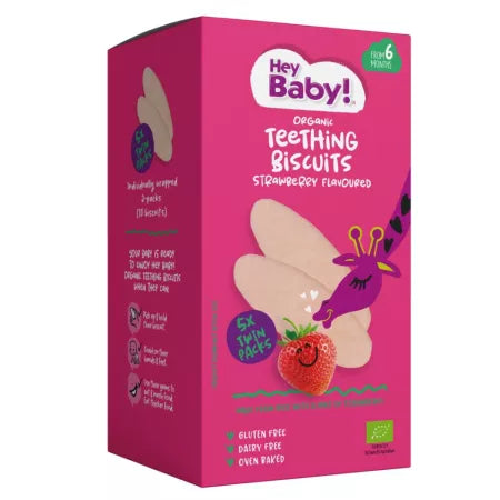 Hey Baby! ECO Biscuiti pentru copii pentru dentitie, cu morcov si dovleac 6m+ 21