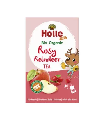 Holle Bio ceai de fructe si plante pentru copii Rosy Reindeer 3 ani+ 20  plicuri