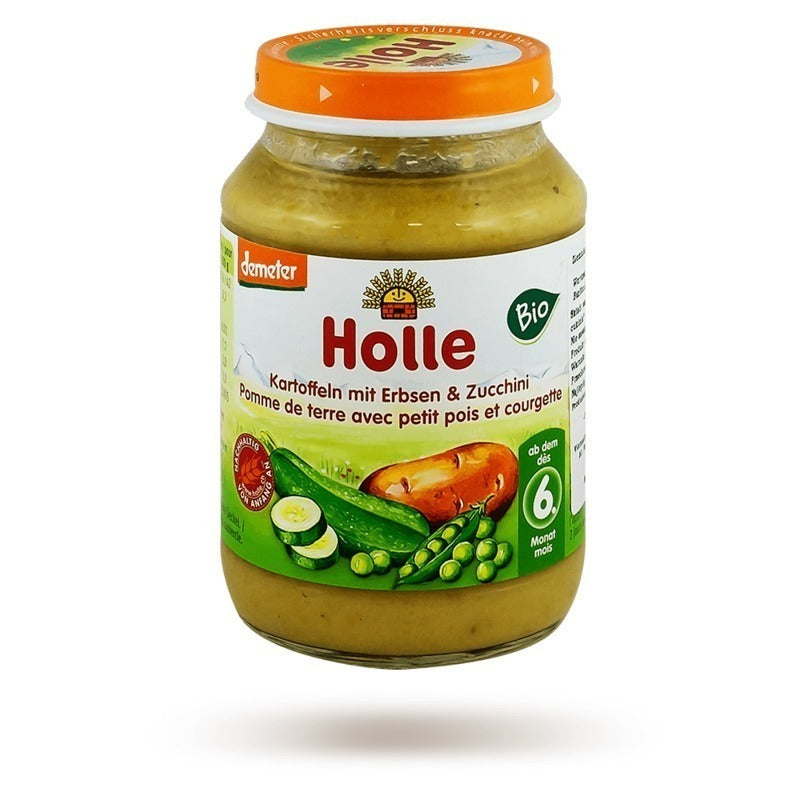 Holle Bio ECO piure de cartofi, mazare si zucchini 6m+ 190 g
