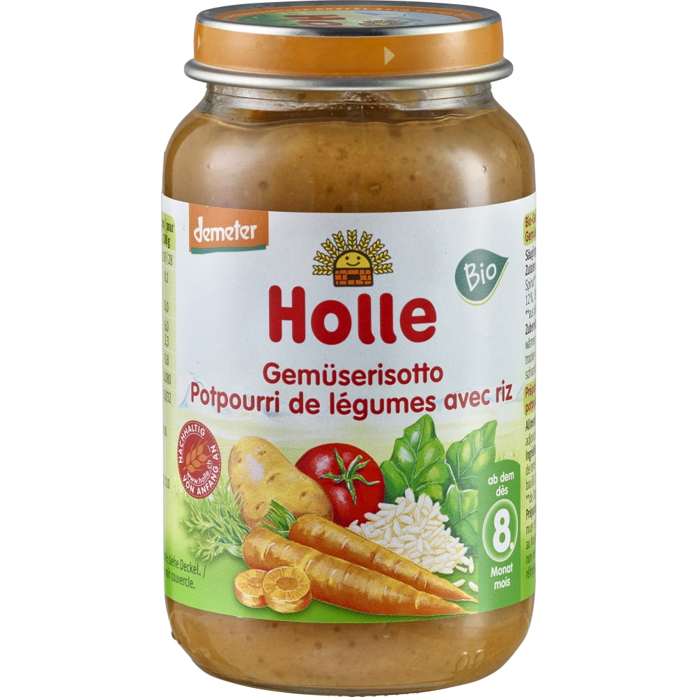 Holle Bio ECO piure mix de legume cu orez 8m+ 220 g
