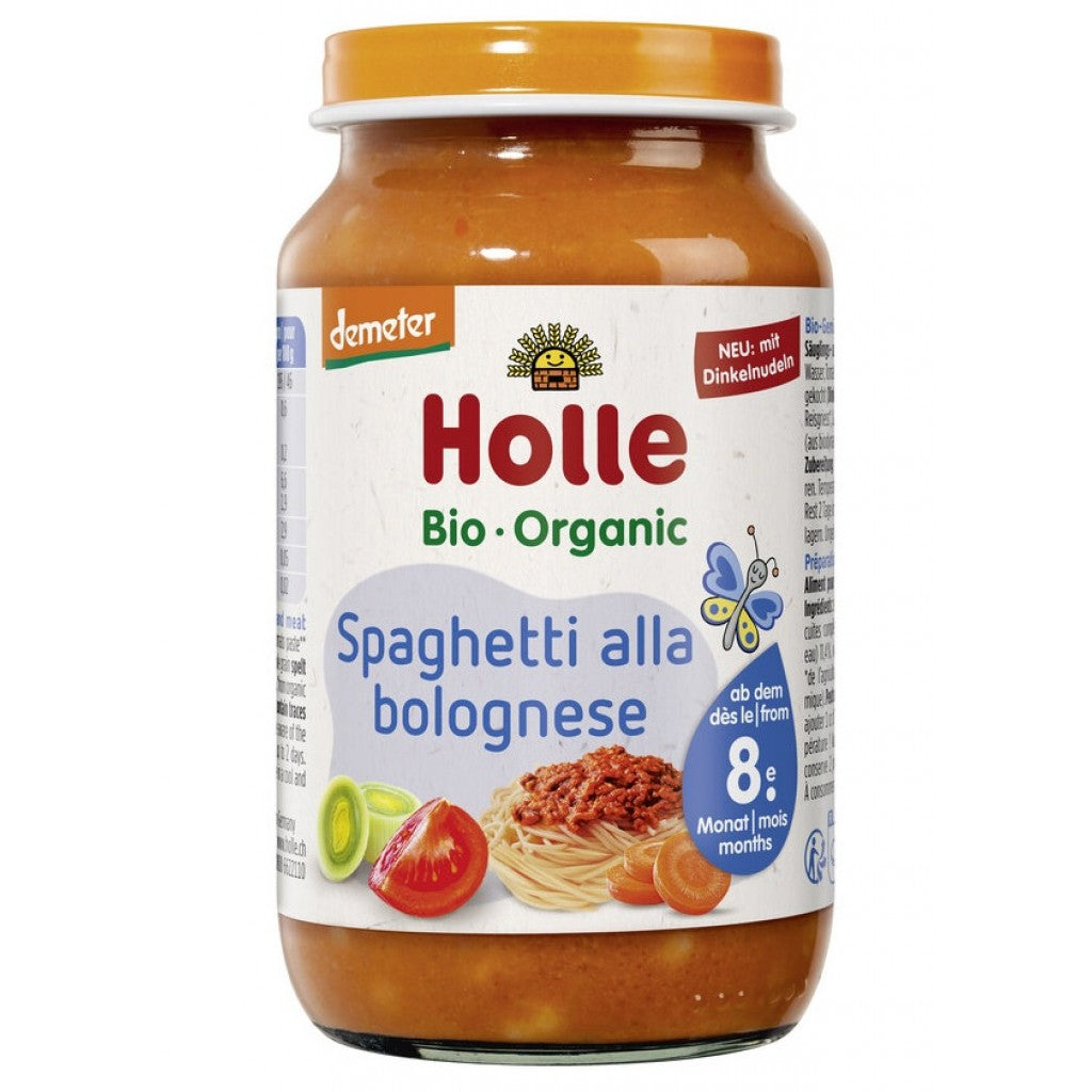 Holle Bio ECO spaghete bolognese cu carne de vita 8m+ 220g