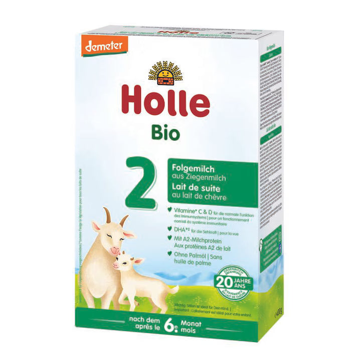 Holle Bio formula lapte de capra organic pentru bebelusi 2, 6m+, 400 g