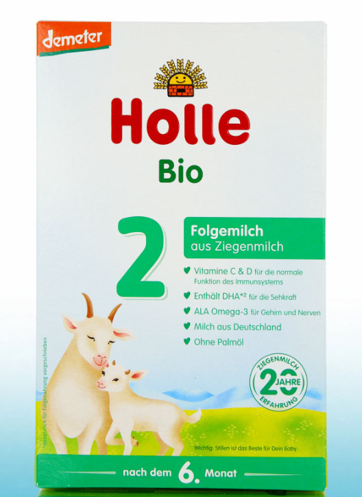 Holle Bio formula lapte de capra organic pentru bebelusi 2, 6m+, 400 g Imagine principală a produsului