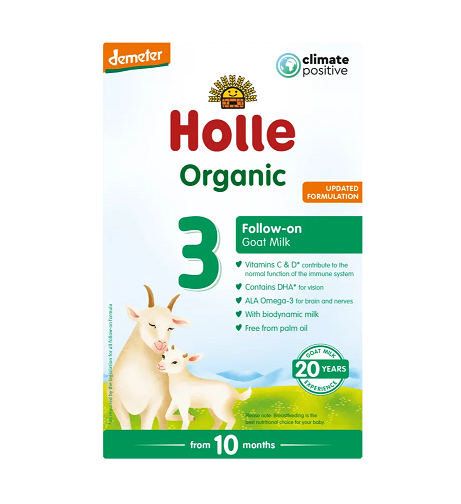 Holle Bio formula lapte de capra organic pentru bebelusi 3, 10m+, 400 g