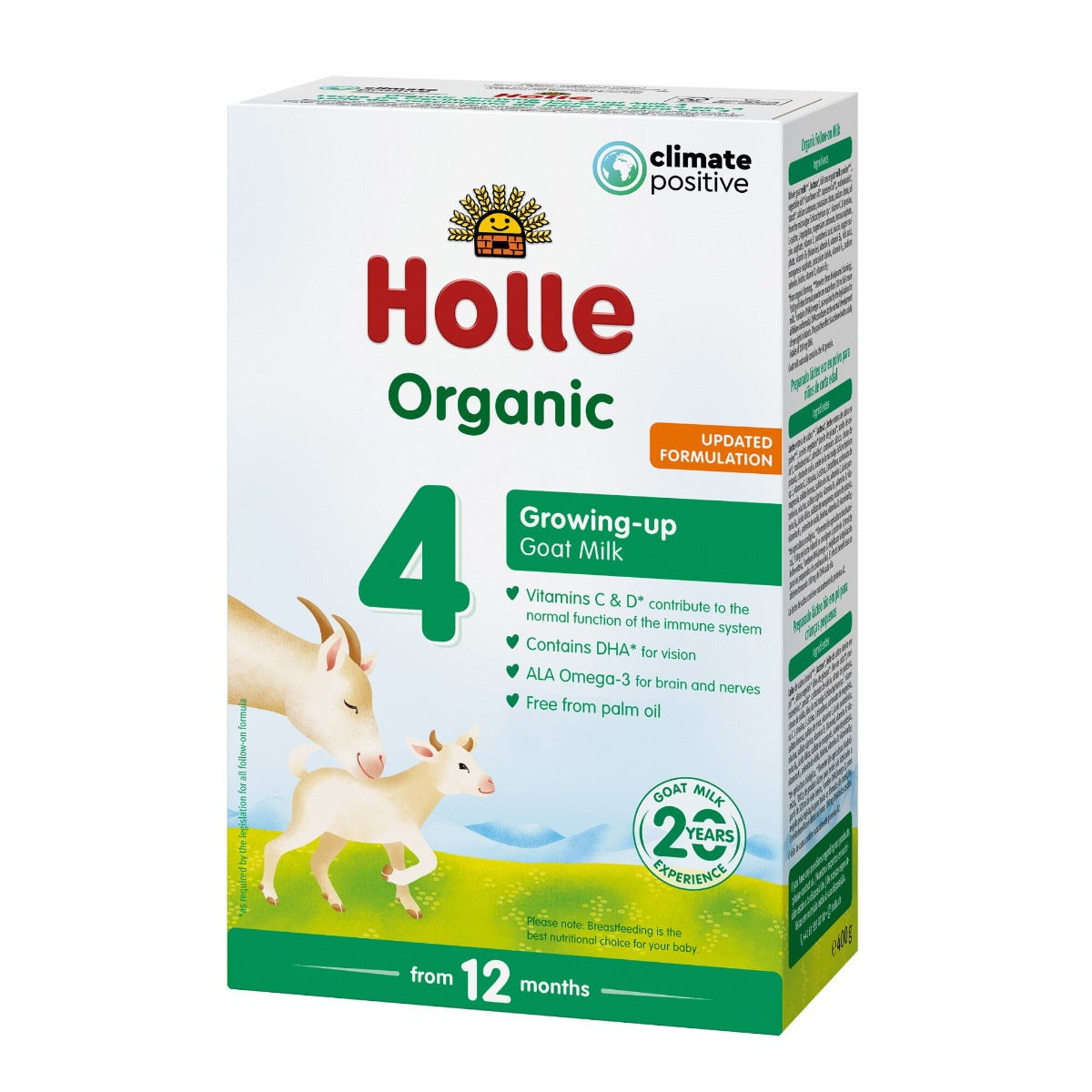 Holle Bio formula lapte de capra organic pentru bebelusi 4, 12m+, 400 g