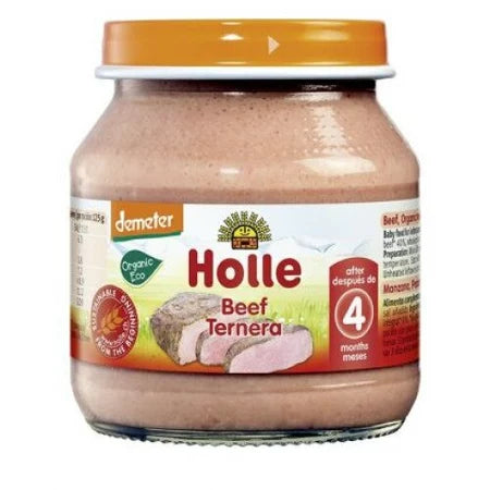 Holle Bio Piure cu carne de vitel 4m+ 125 g