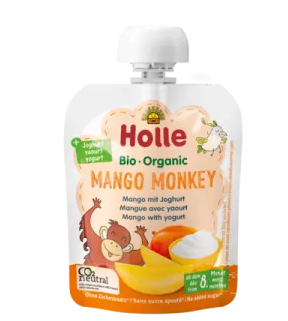 Holle Bio piure de mango cu iaurt Mango Monkey 8m+ 85 g