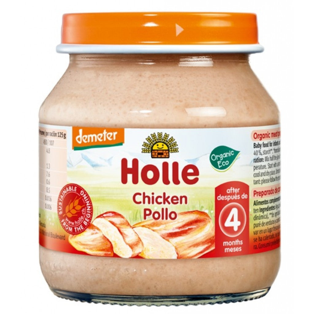 Holle Bio piure Eco din carne de pui 4 luni+, 125 g Imagine principală a produsului