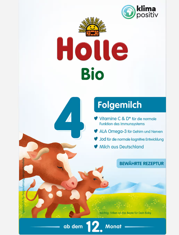 Holle lapte praf Bio Formula 4 pentru 12m+ 600 g