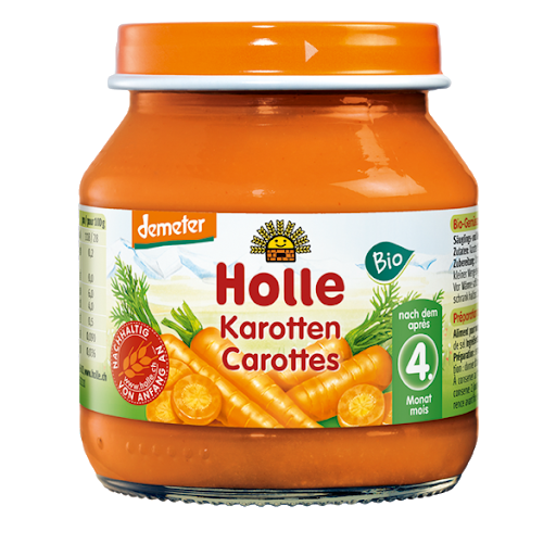 Holle Bio oiure Eco de morcovi 4 luni+, 125 g 
