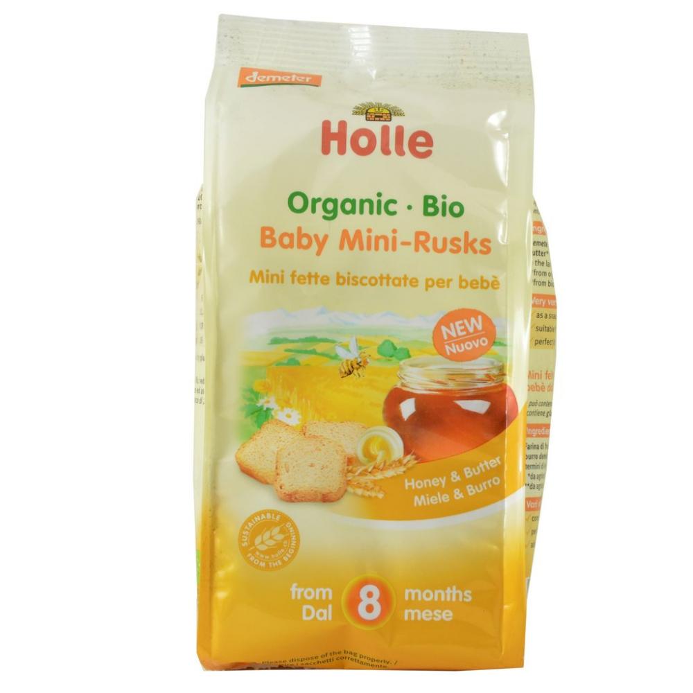 Holle Bio paine mini uscata pentru copii 8 luni+, 100 g