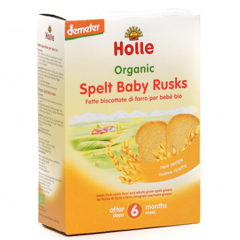 Holle Bio paine uscata din grau spelta pentru copii 6 luni+, 200 g