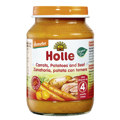 Holle Bio piure Eco de morcovi, cartofi si carne de vita  Imagine principală a produsului