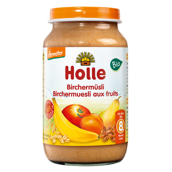 Holle Bio piure Eco din fructe cu musli 8 luni+, 220 g