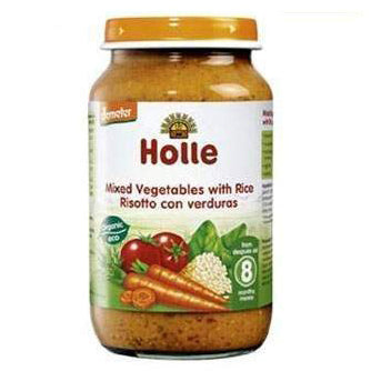 Holle Bio piure Eco mix de legume cu orez 8 luni+, 220 g 01 Imagine principală a produsului