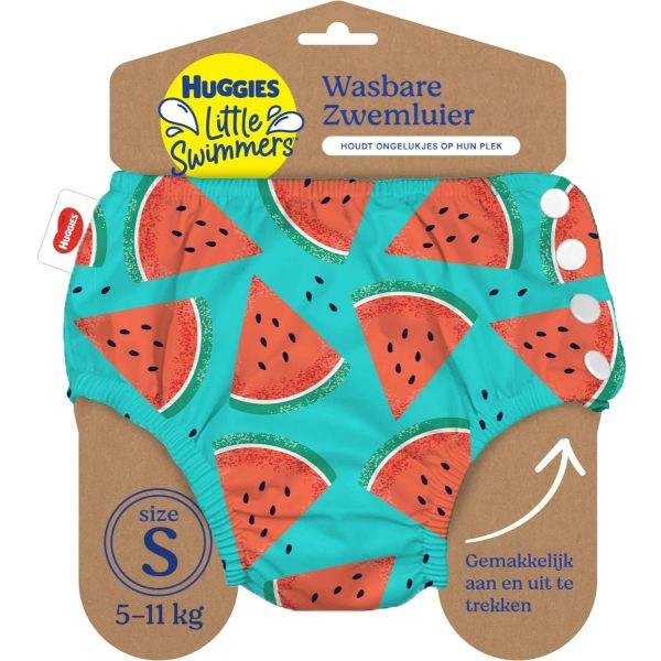 Huggies chilotel scutec pentru inot refolosibil Little Swimmers Nr. 2-3 pentru 5-11 kg Watermelon