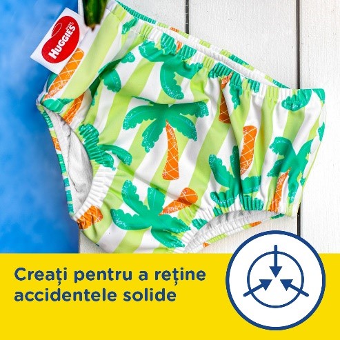Huggies chilotel scutec pentru inot refolosibil Little Swimmers Nr. 3-4 pentru 11-14 kg Tropical