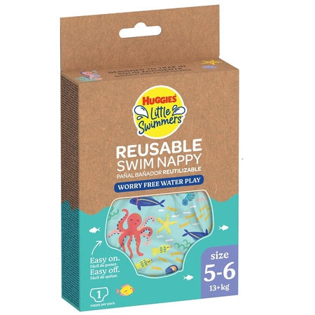 Huggies chilotel scutec pentru inot refolosibil Little Swimmers Nr. 5-6 pentru 13+ kg Undersea Imagine principală a produsului