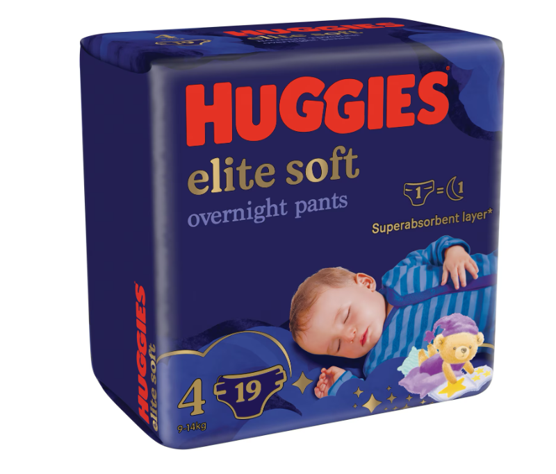 Huggies scutec copii de noapte Elite Soft marimea 4  
