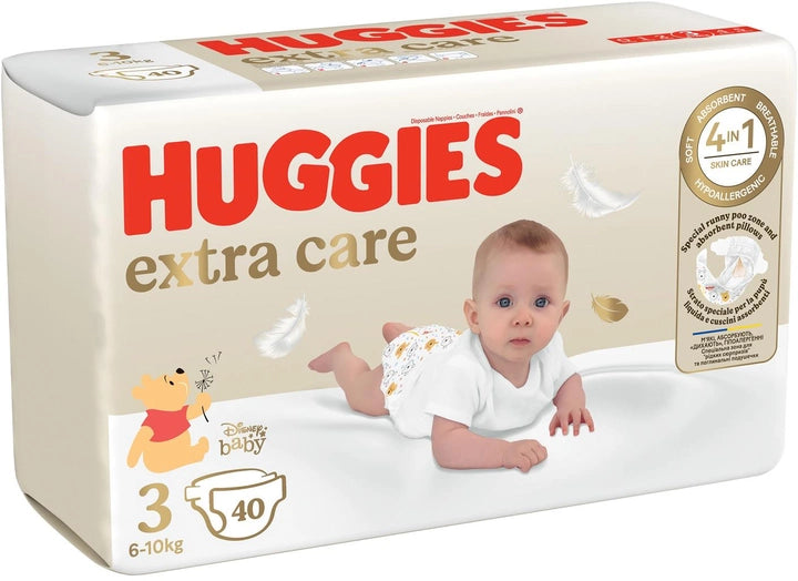 Huggies scutec copii Extra Care 3 pentru 6-10 kg 40 buc