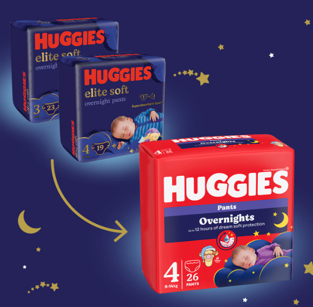 Huggies scutec copii Overnights Pants