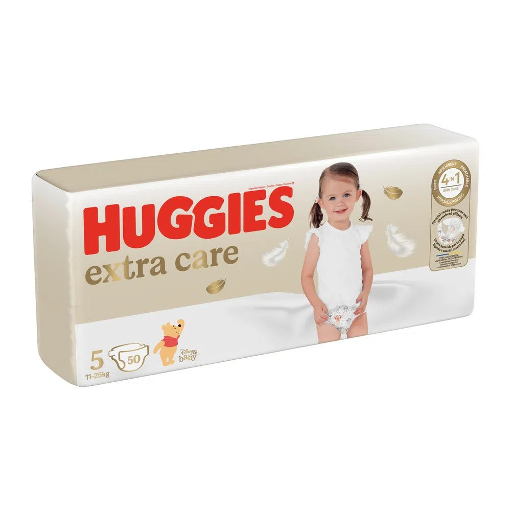 Huggies scutece copii Extra Care 5 Megapack pentru 11-25 kg, 50 buc