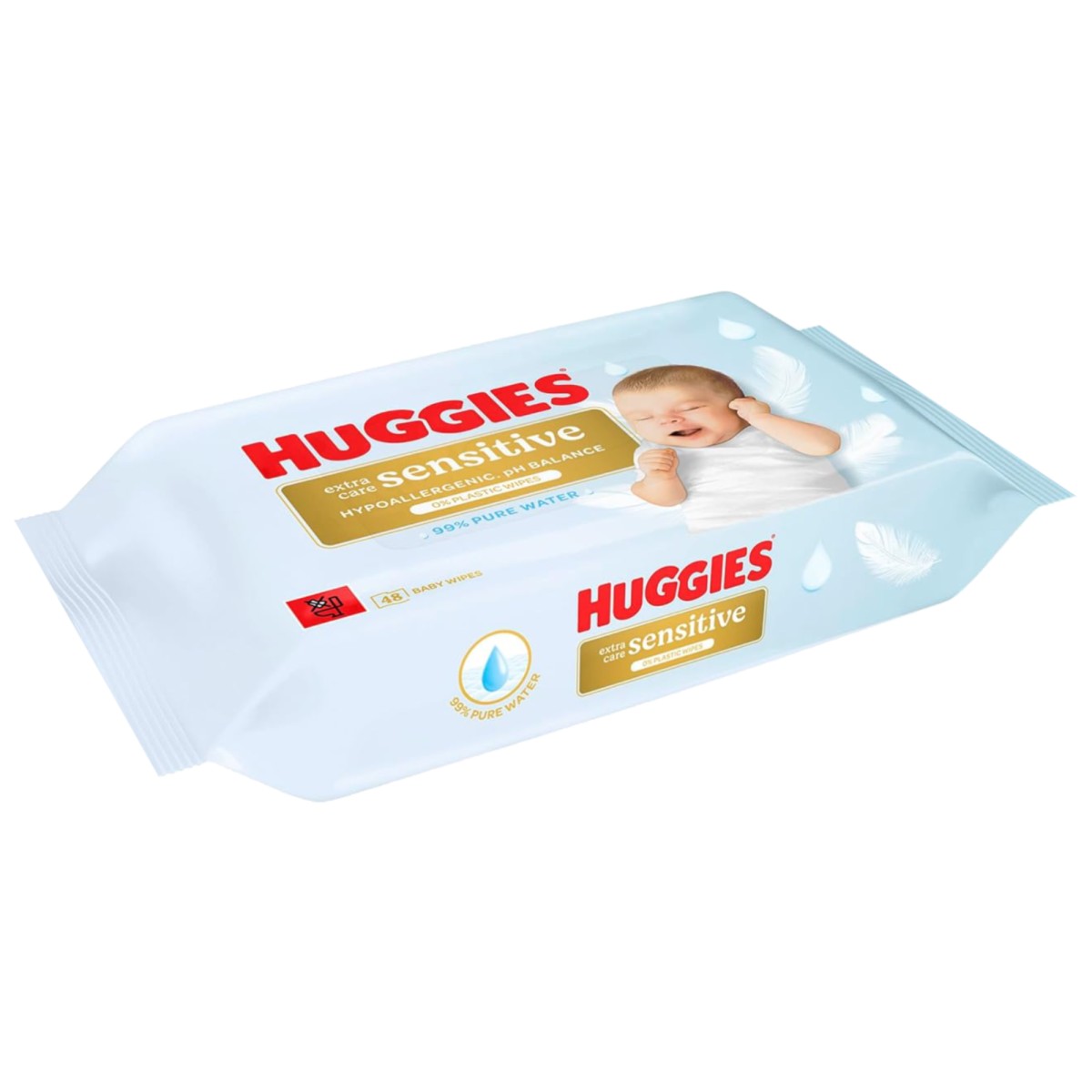 Huggies servetele umede Extra Care Sensitiv Trio 0m+ 3x48 buc