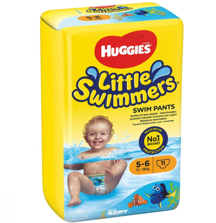 Huggies Little Swimmers scutece de inot 12-18 kg marimea 5-6  in pachet 11 buc