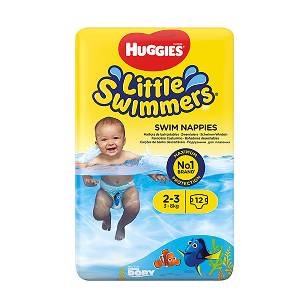 Huggies Little Swimmers scutece de inot 2/3, 3-8 kg 12 buc