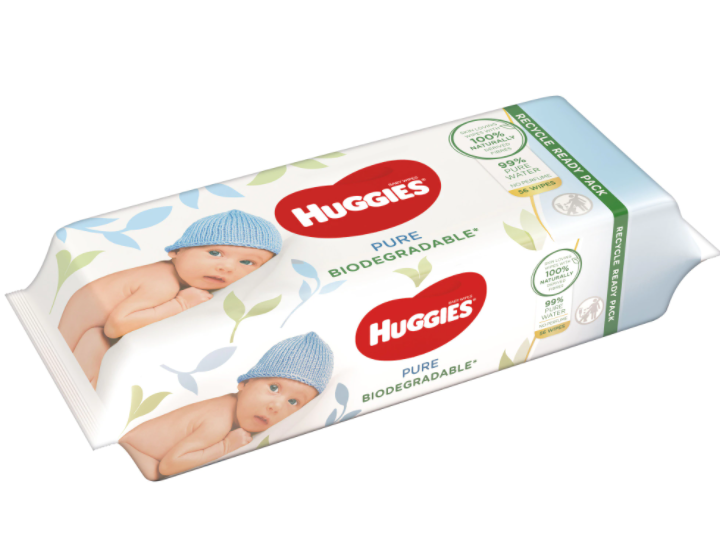 Huggies servetele umede Pure Biodegradabile 0m+ 56 buc 01