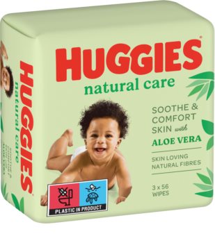 Huggies Servetele umede trio Natural Care cu aloe vera 3x56
