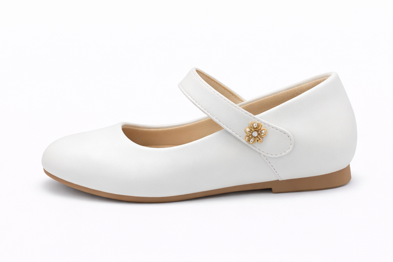 i`Miss Q pantofi fetite tip balerini 25-35 White