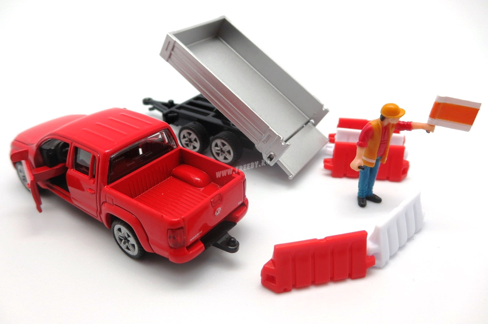 Siku Jucarie Masinuta Pick-Up with tipping trailer 3ani+ Imagine principală a produsului