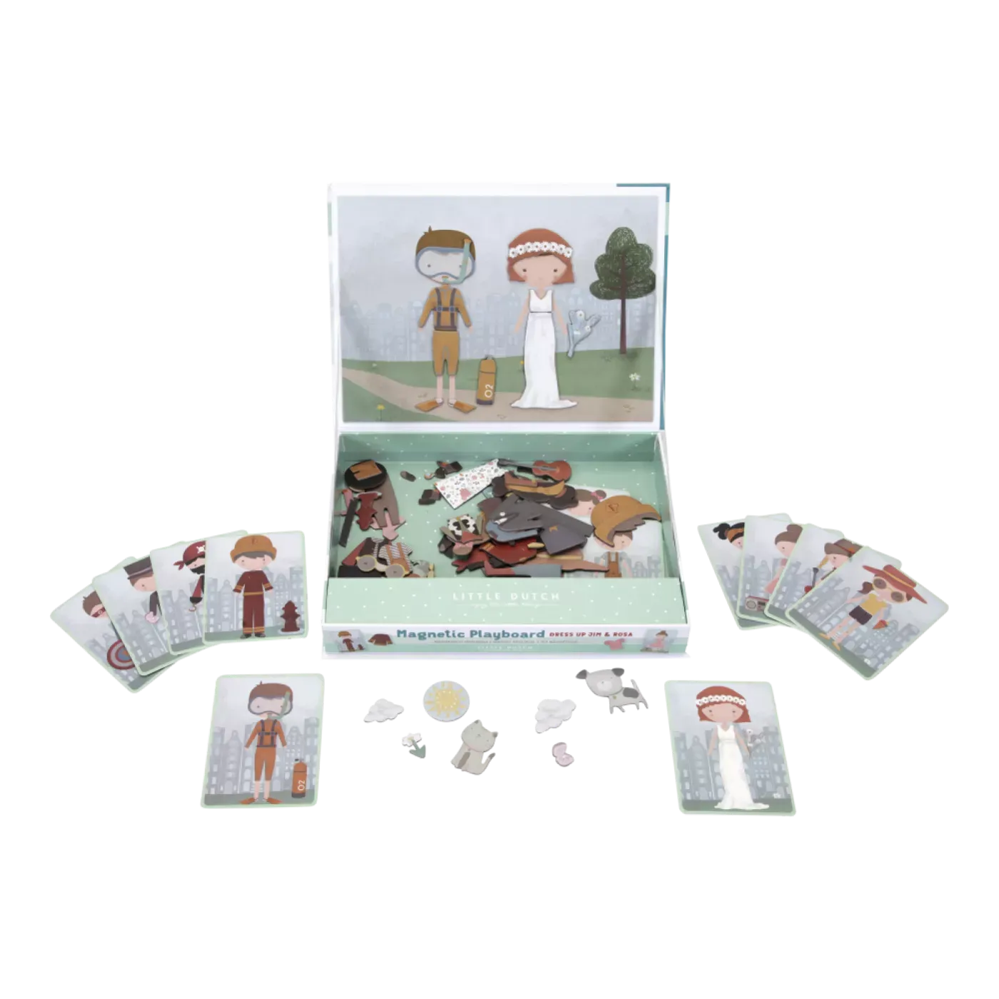 Little Dutch puzzle magnetic FSC 3 ani+ Jim si Rosa