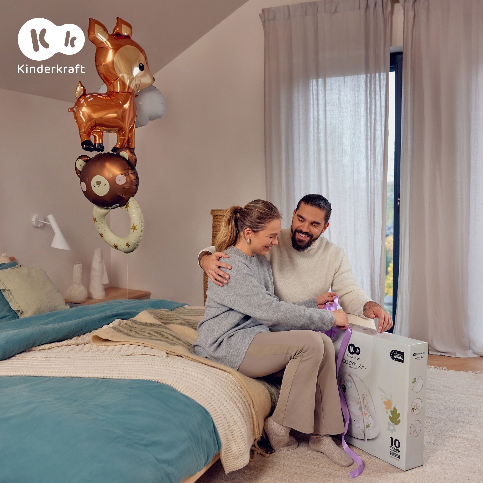 Kinderkraft covor de joaca educational COZYPLAY 0m+