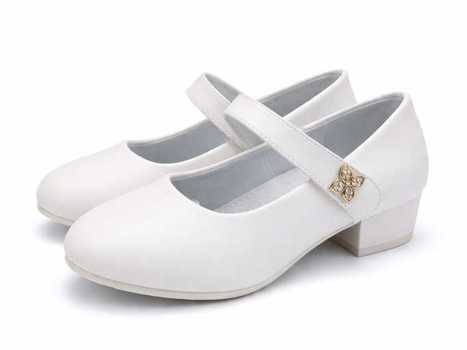 i`Miss Q pantofi fetite eleganti cu toc 31-38 White