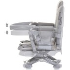 Chipolino inaltator scaun de masa Lollipop 6m+ Ash grey