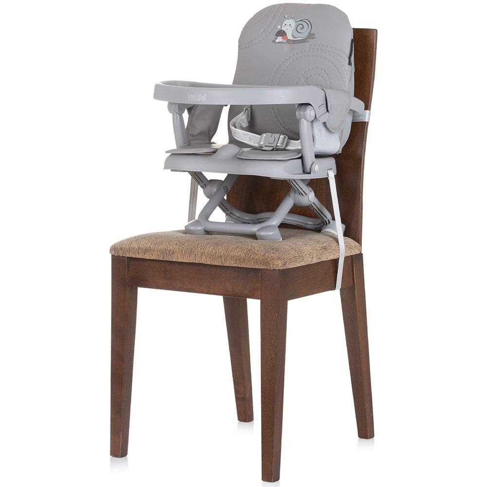 Chipolino inaltator scaun de masa Lollipop 6m+ Ash grey
