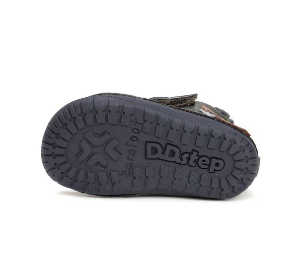D.D.Step ghete baieti Barefoot imblanite 20-25 Emerald cu catel
