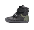 D.D.Step ghete baieti Barefoot captusite 25-30 Black cu vernil