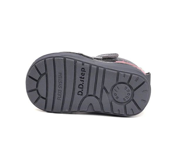 D.D.Step ghete fete imblanite 20-25 Dark Grey cu pasare in colivie