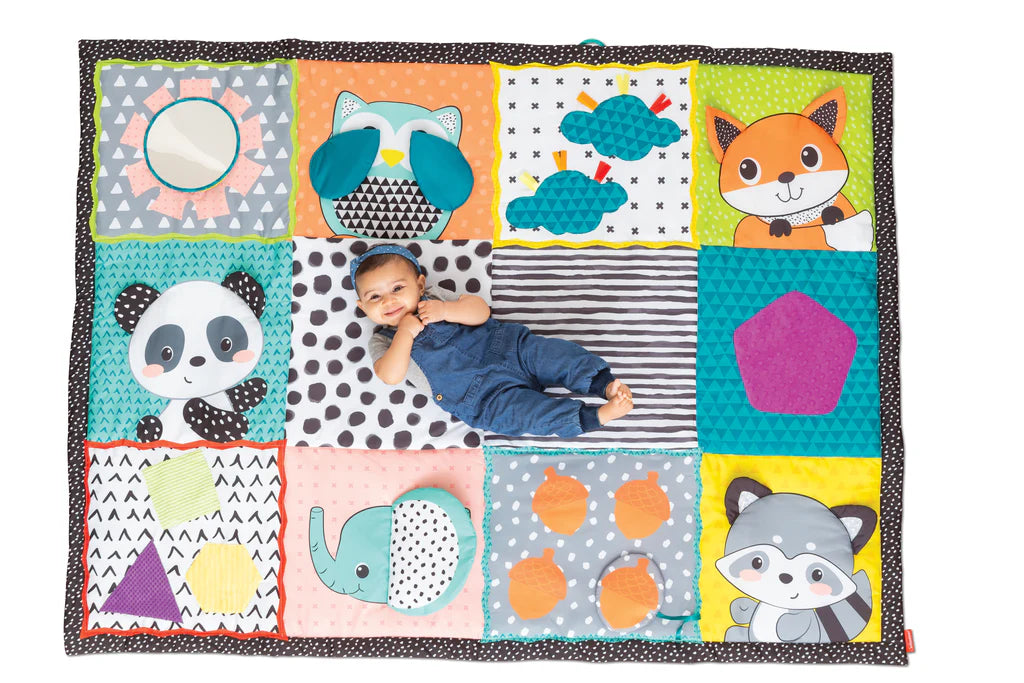 Infantino covor de joaca Fold & Go Giant Sensory Discovery Mat 0m+