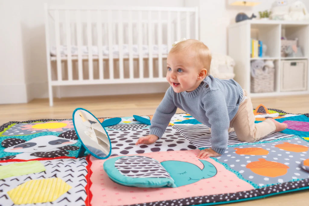 Infantino covor de joaca Fold & Go Giant Sensory Discovery Mat 0m+