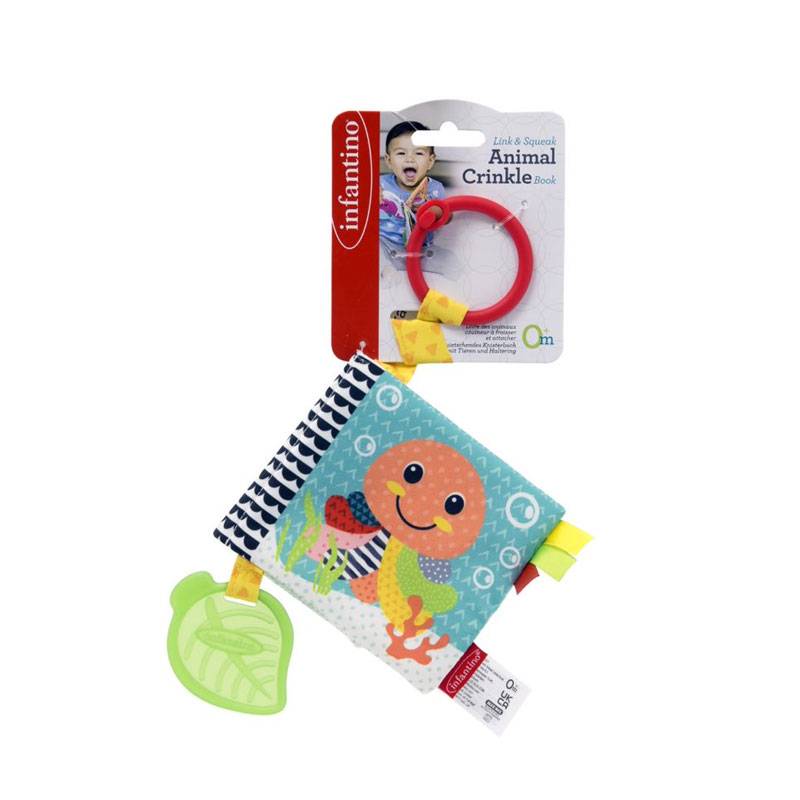 Infantino jucarie carticica pentru carucior 0m+ Animale din ocean Imagine principală a produsului