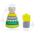 Infantino jucarie constructie Stackables Activity Playset 6m+ Animale
