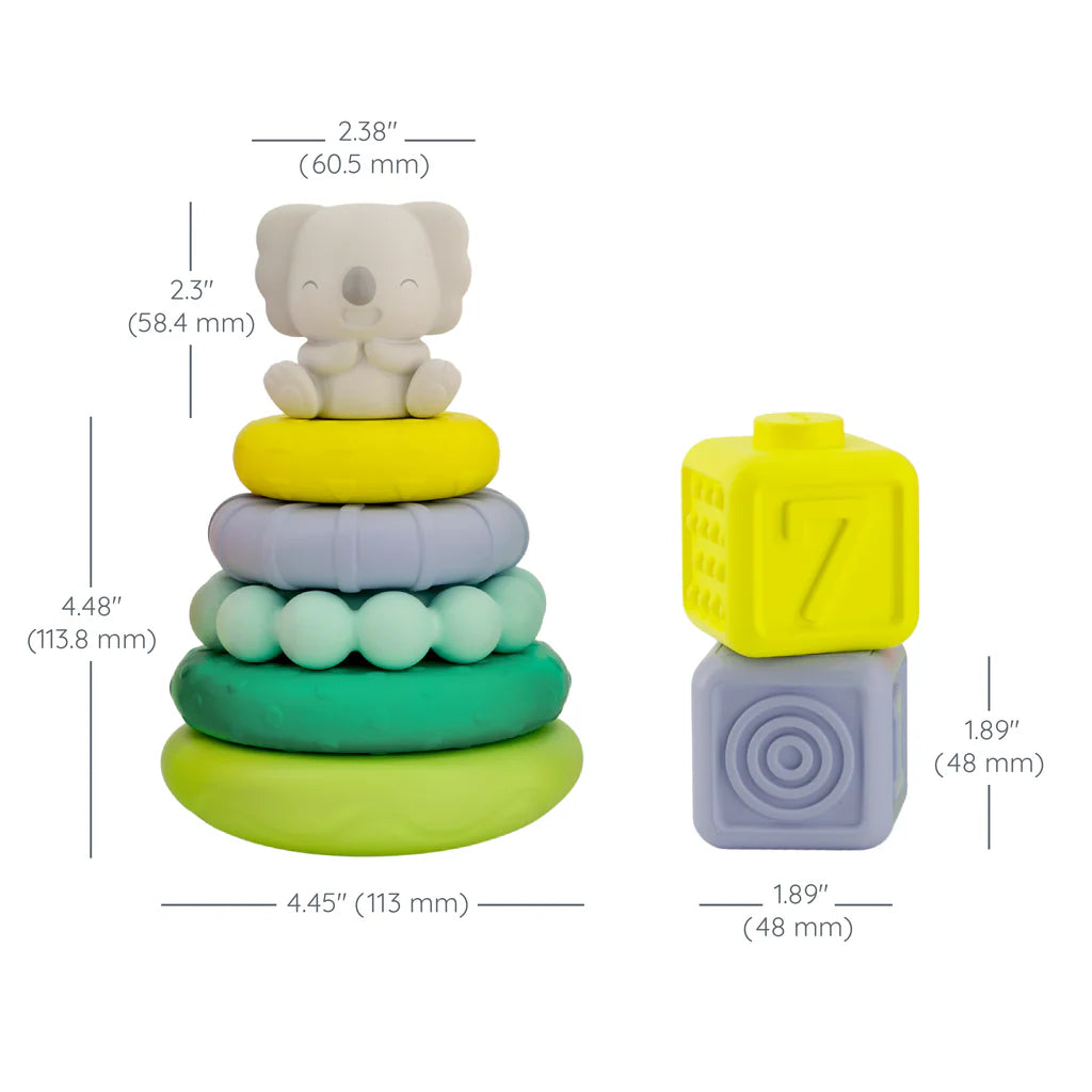 Infantino jucarie constructie Stackables Activity Playset 6m+ Animale
