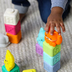 Infantino jucarie constructie Stackables Activity Playset 6m+ Animale