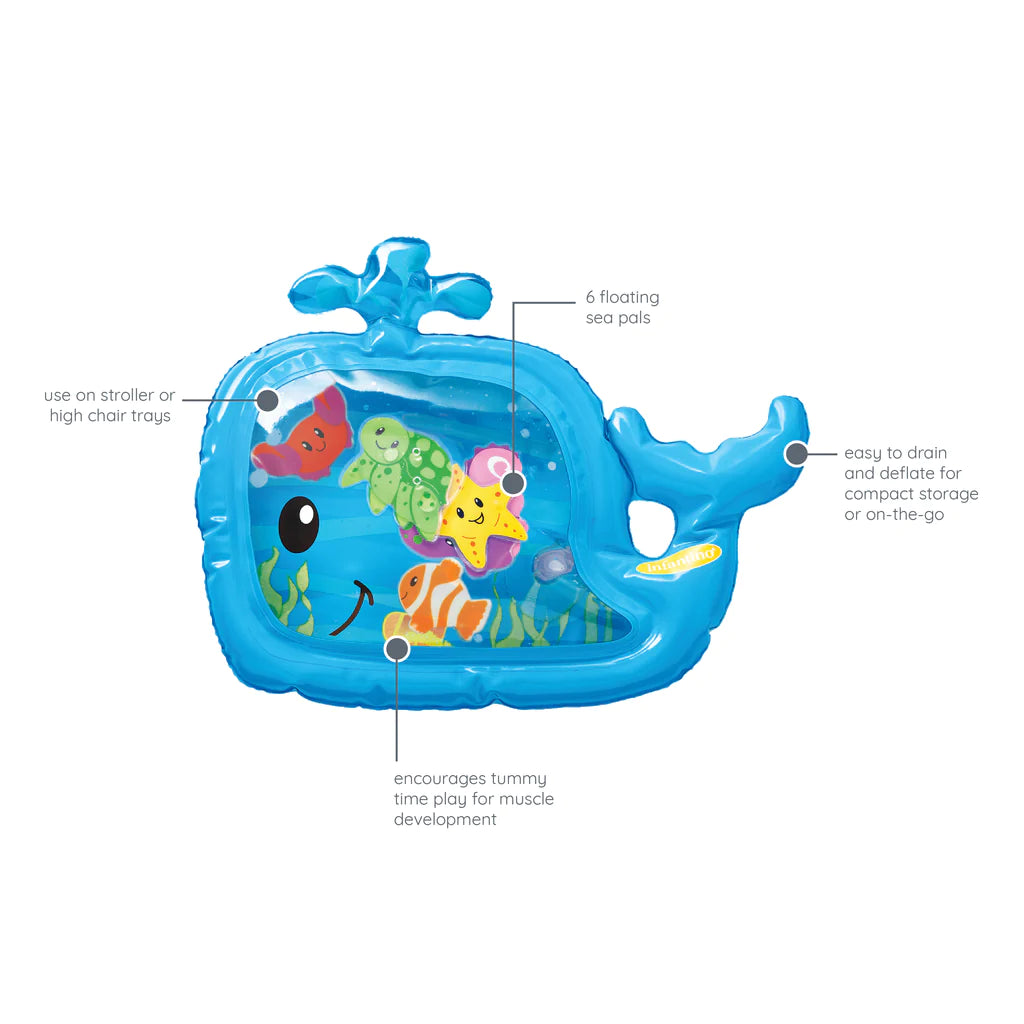 Infantino jucarie covoras de joaca Pat&Play Water Mat 3m+ Balena