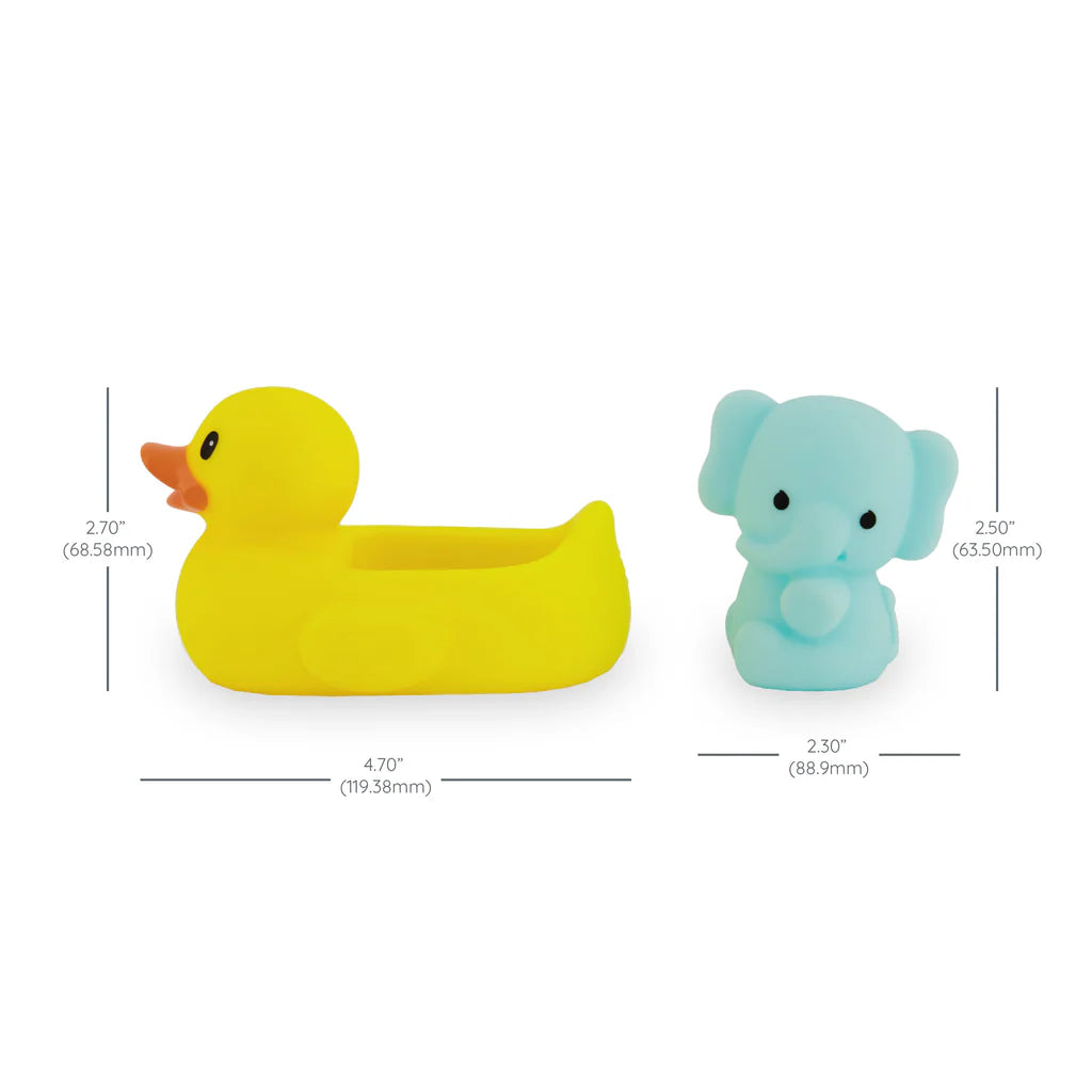 Infantino jucarie de baie Safety Temperature Bath Pals 0m+ Ratusca cu elefant