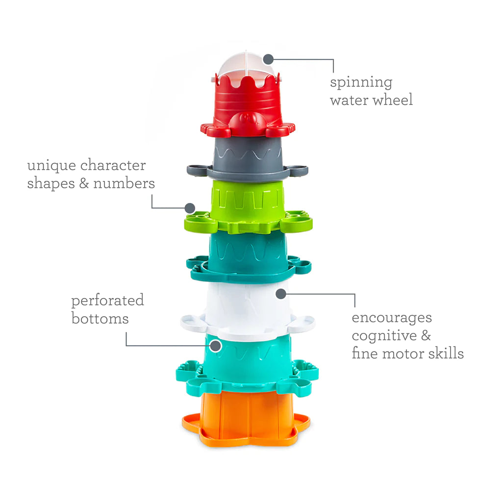 Infantino jucarie de baie Stack O' Fun 9m+